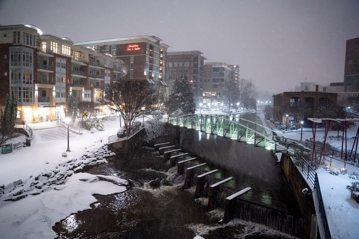 snow in greenville south carolina