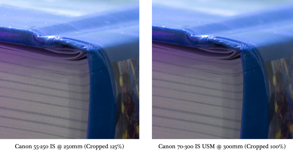 canon 55 250mm vs 70 300mm lens