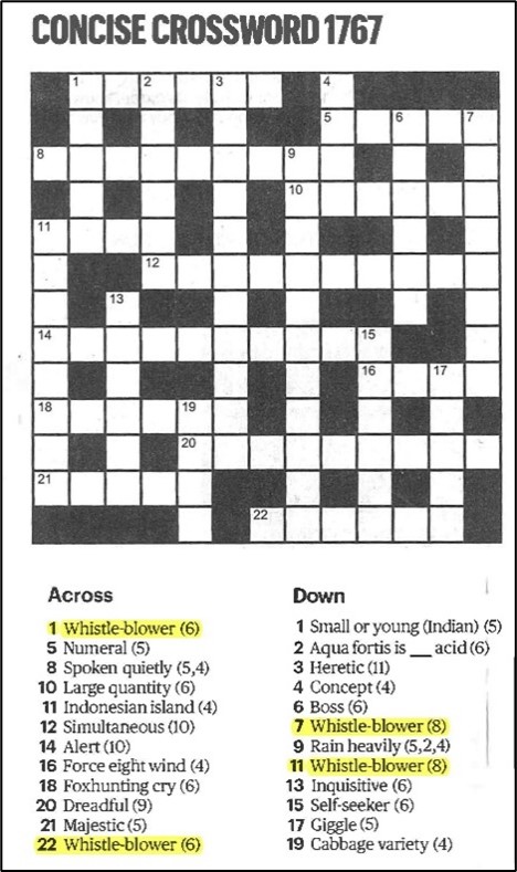 rains heavily crossword clue