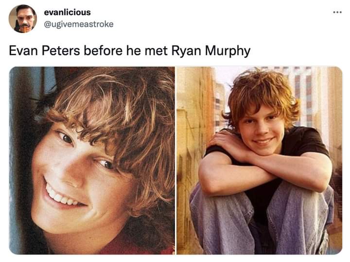 evan peters ugly