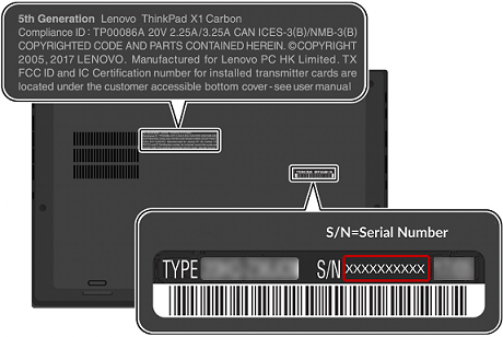 lenovo numero de serie