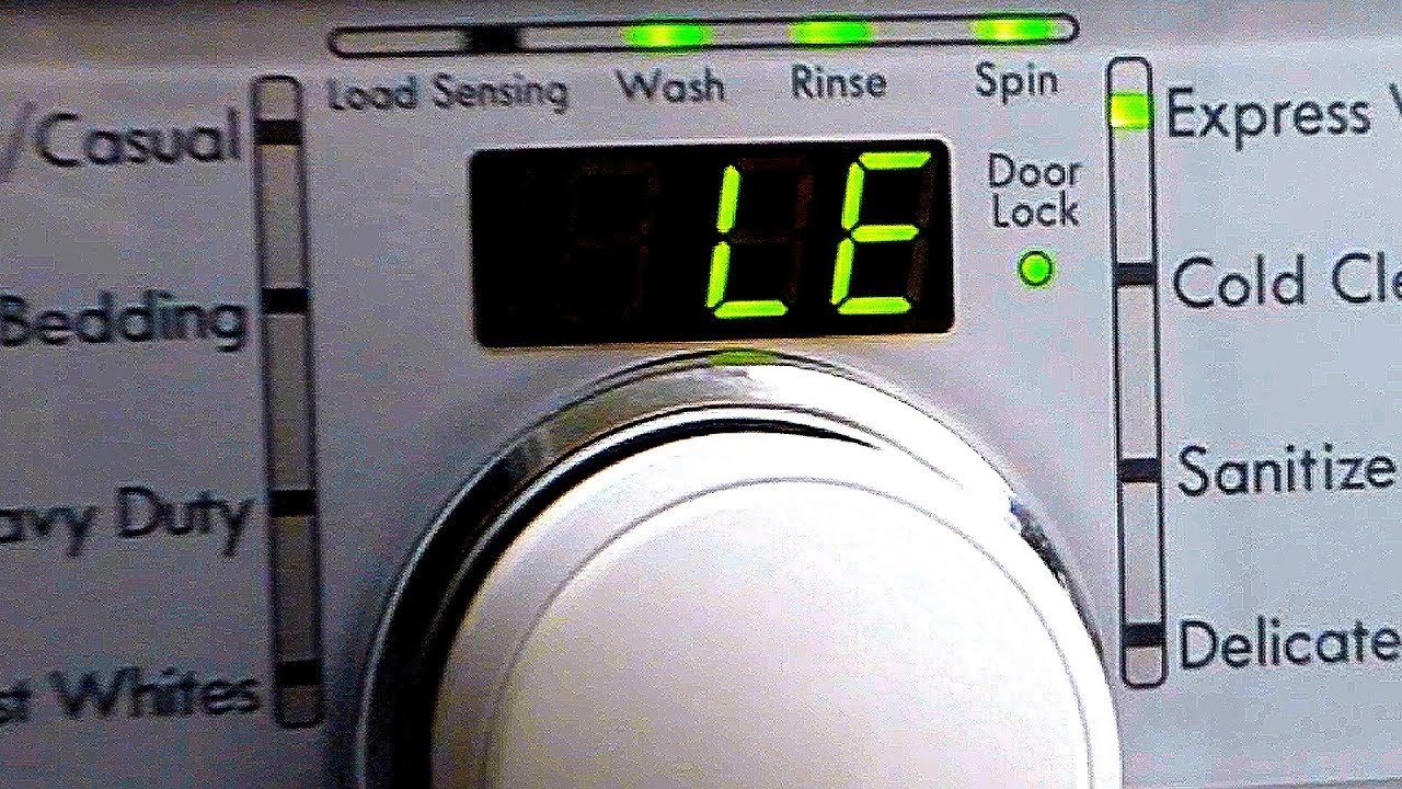 le code on kenmore elite washer