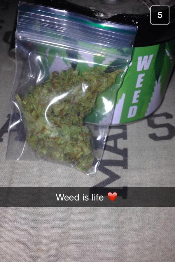 snapchat weed