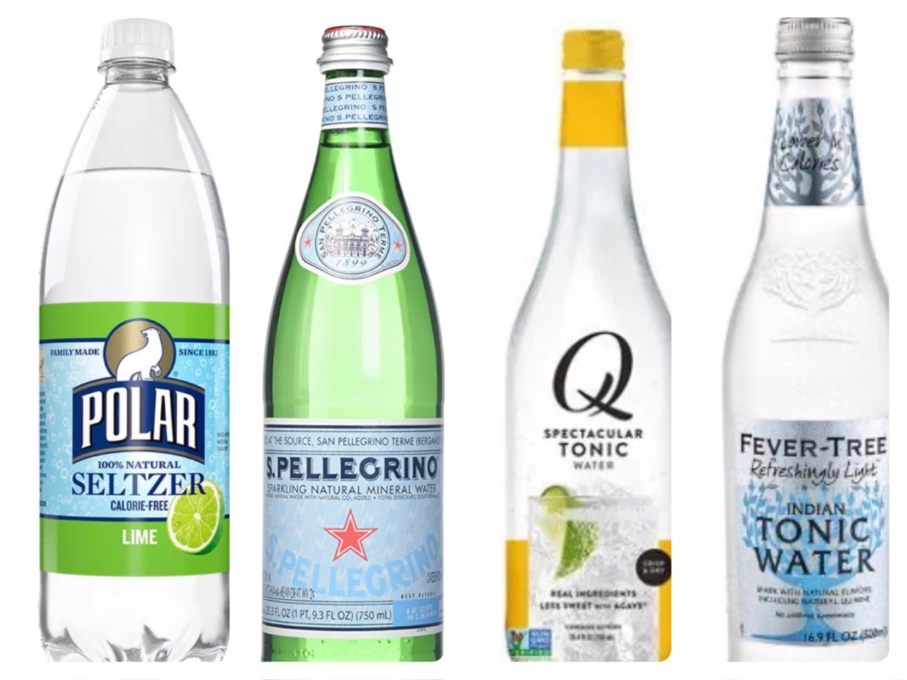 club soda vs seltzer vs tonic