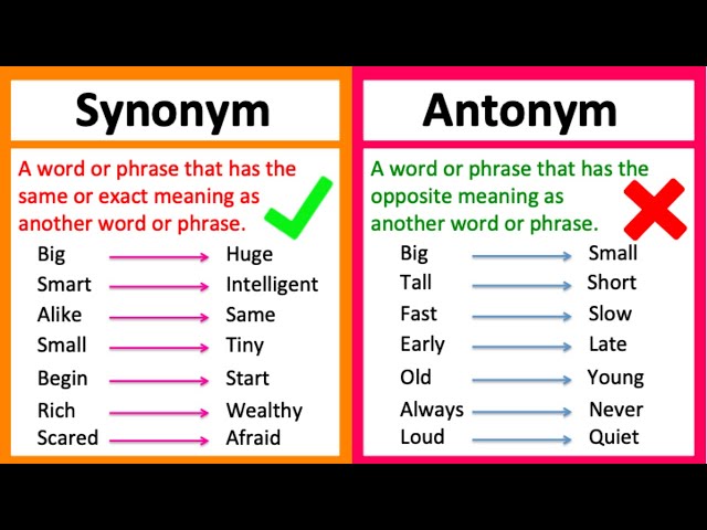 meaning antonym