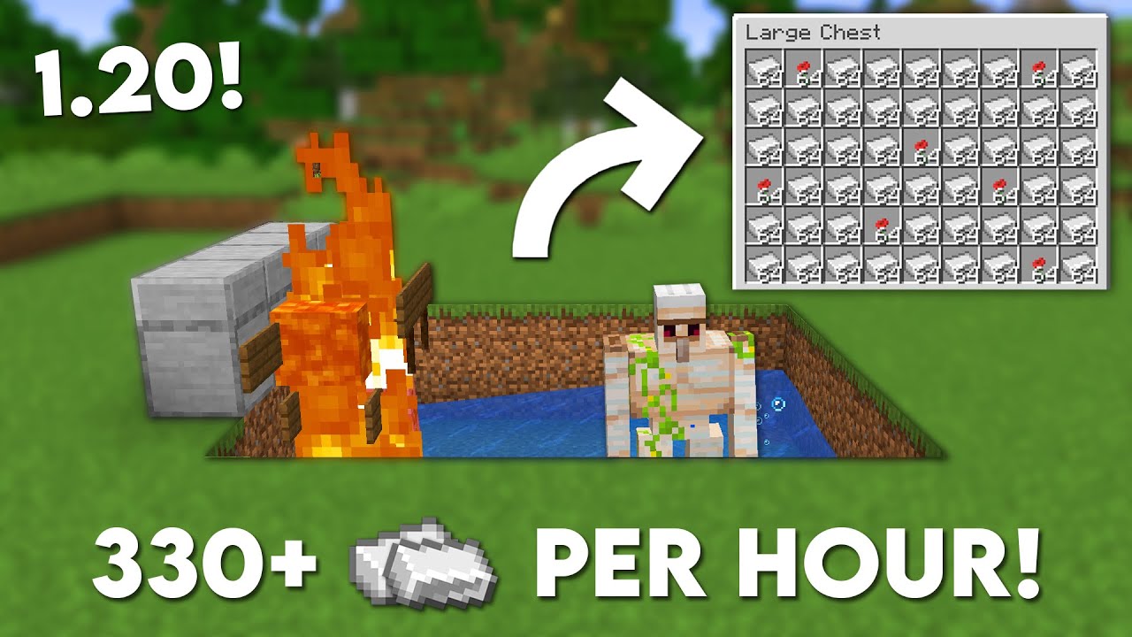 how to make iron farm in minecraft