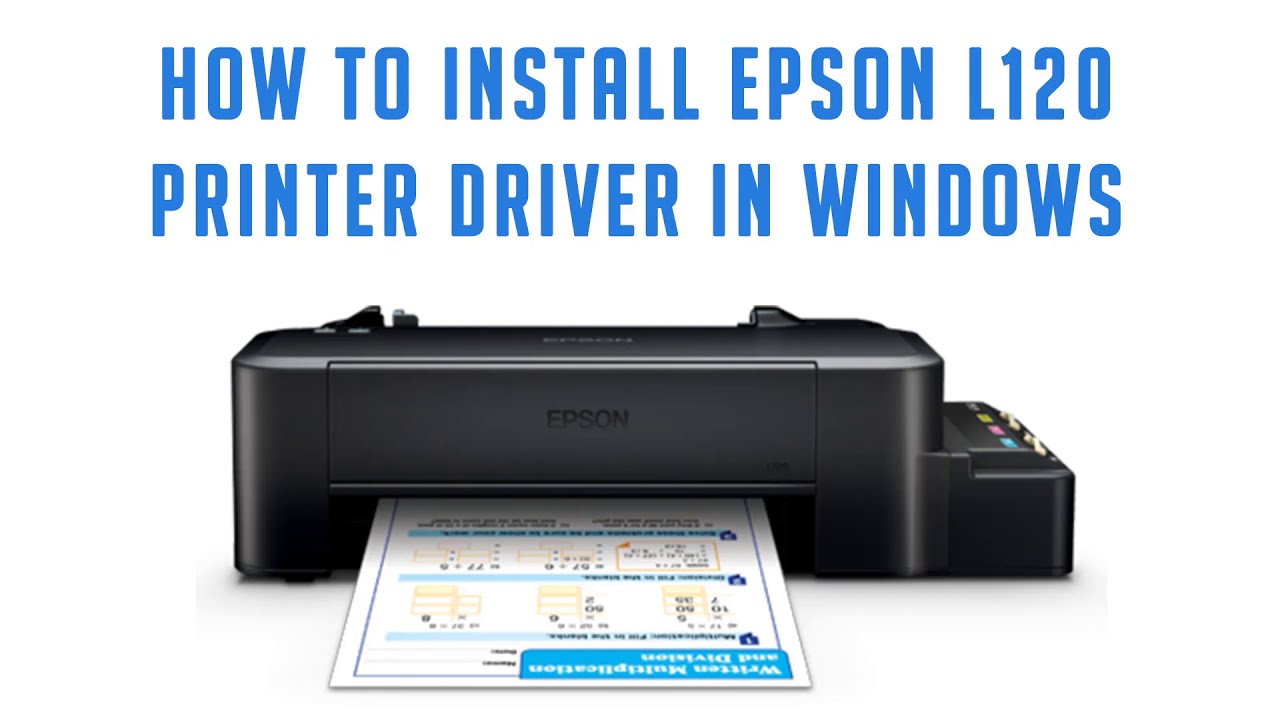 drivers epson l120 windows 10