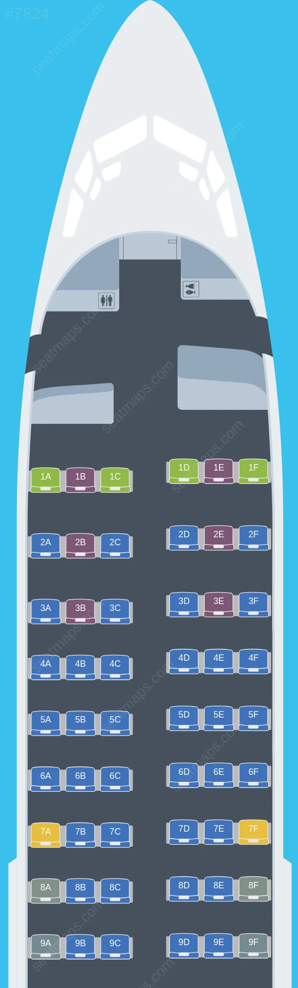 boeing 737 seat map