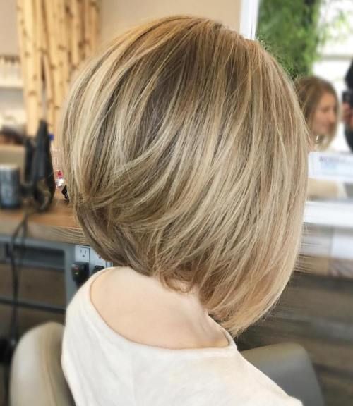 hairstyles bob layered short