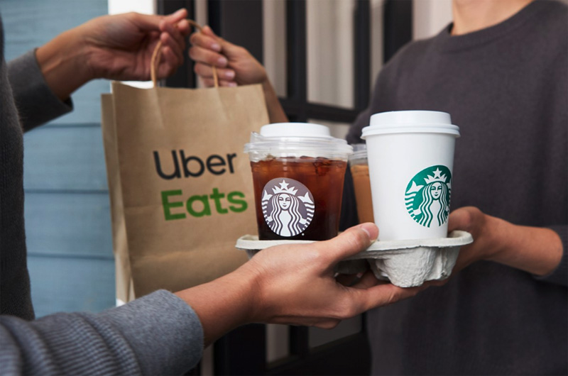 uber eats starbucks