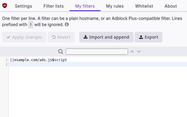 github ublock