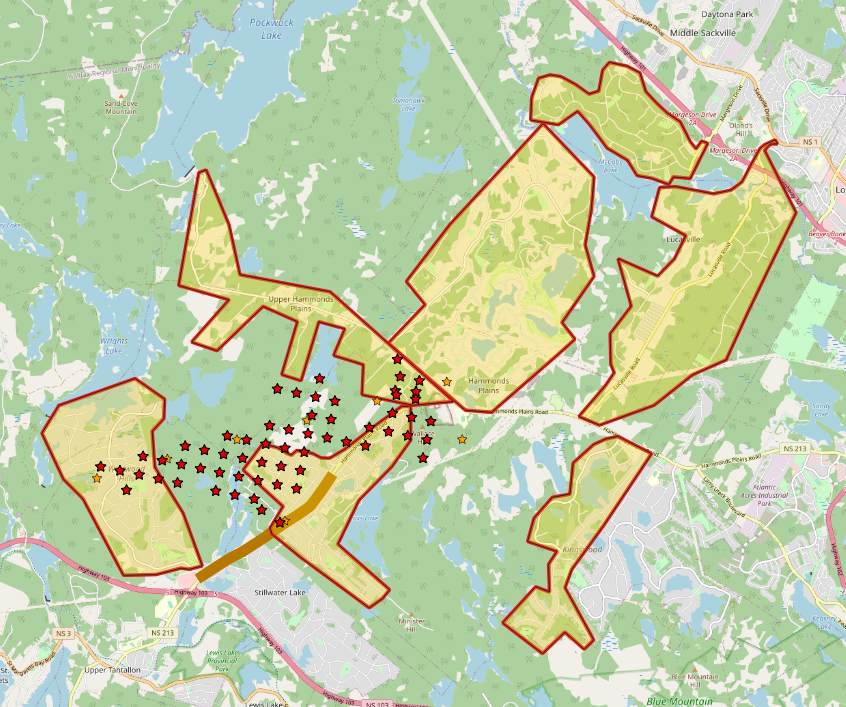 nova scotia fire map