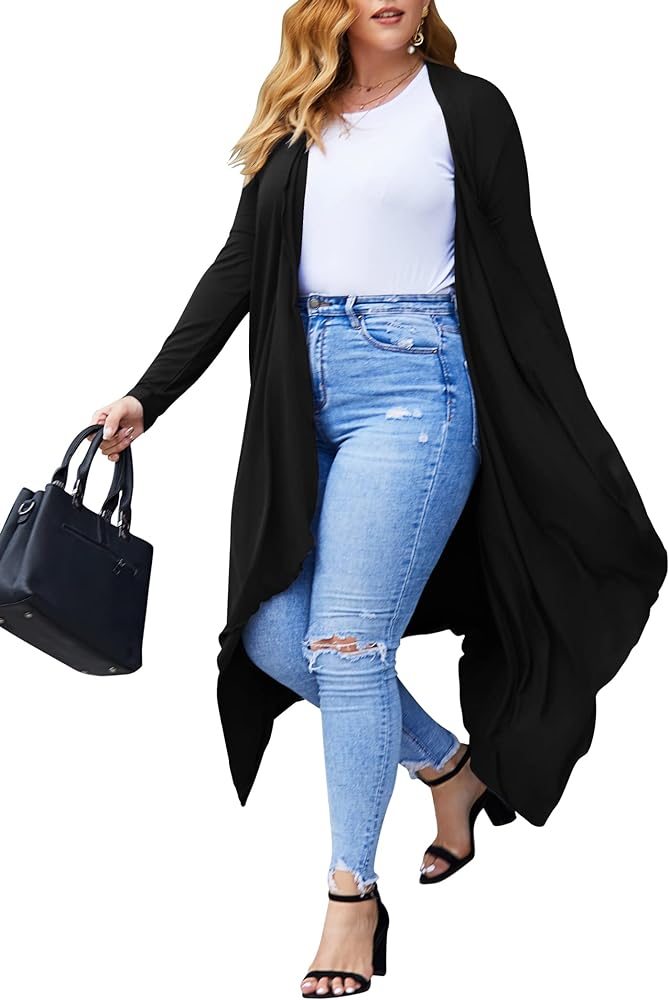 lightweight plus size cardigans