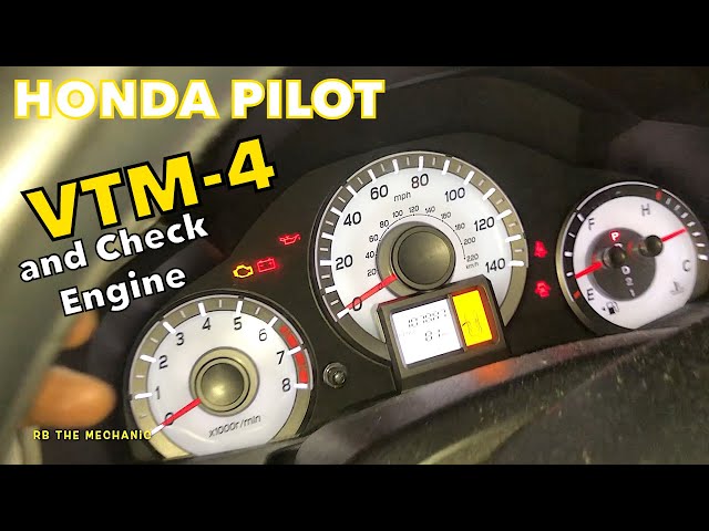 vtm-4 and check engine light on honda pilot