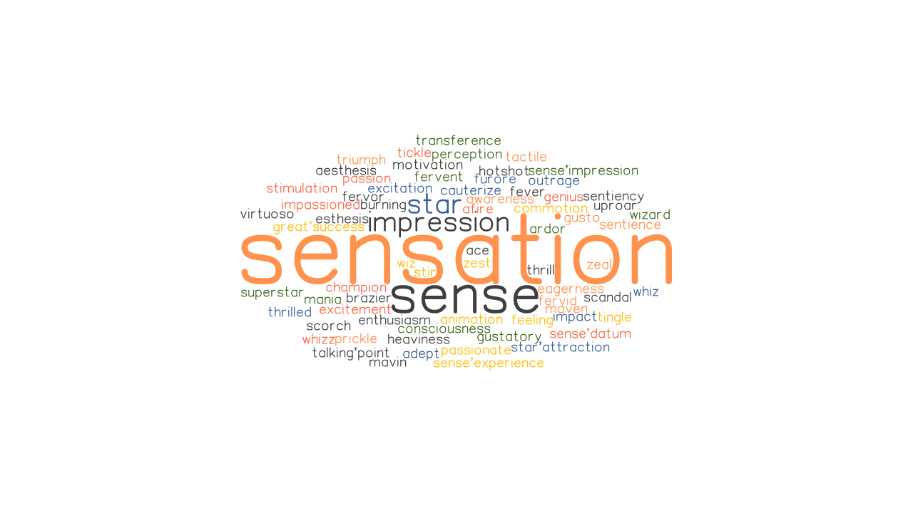 synonyms of sensation