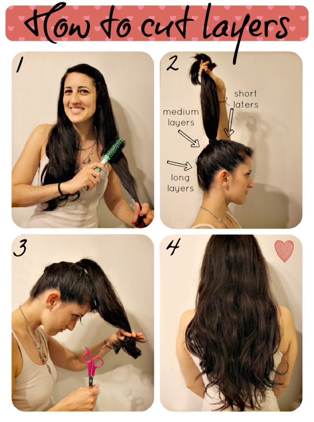 how to cut layers in hair yourself