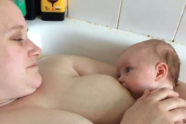 naked breastfeeding