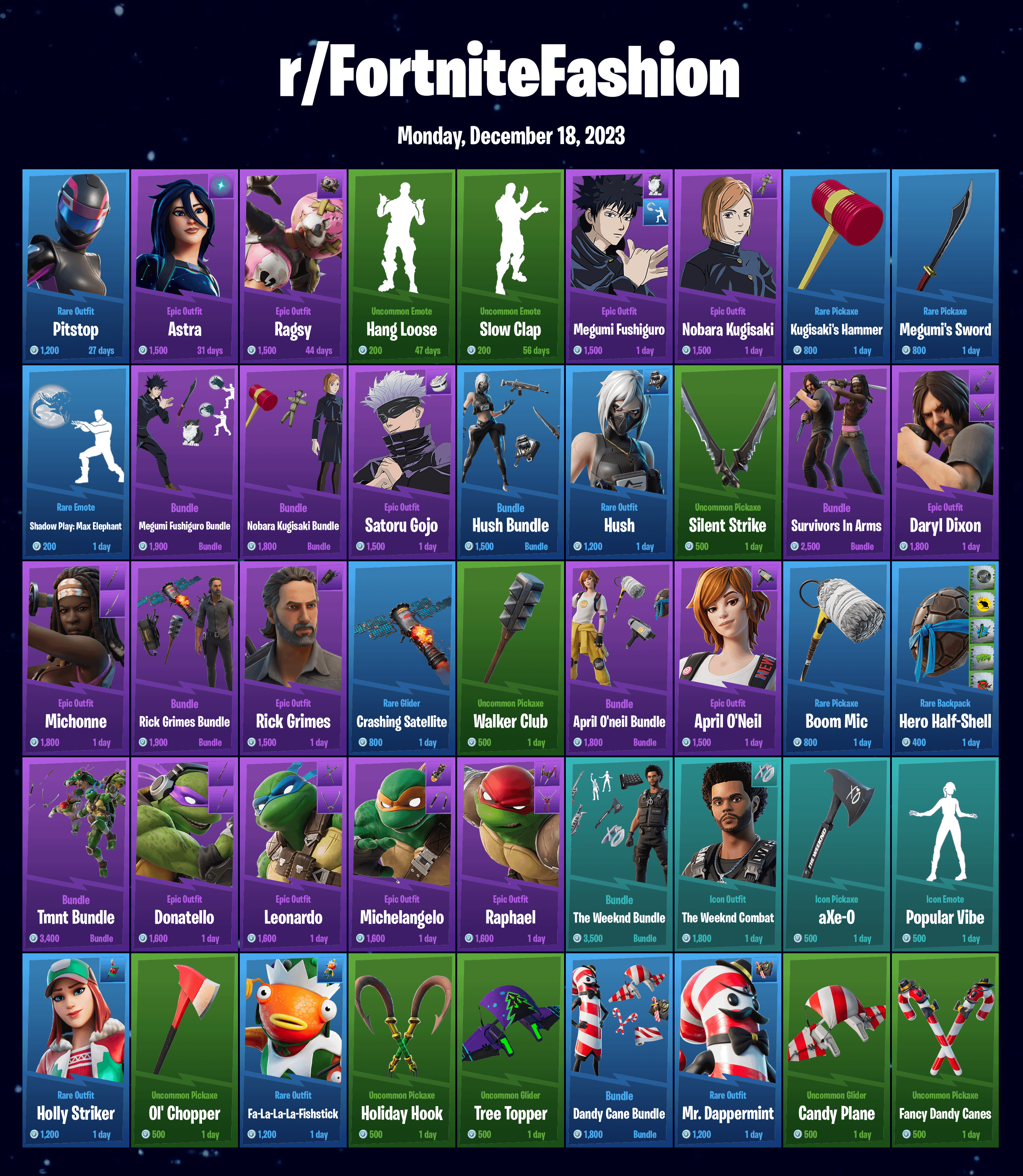 fortnite daily item shop