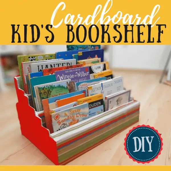 diy shelf cardboard