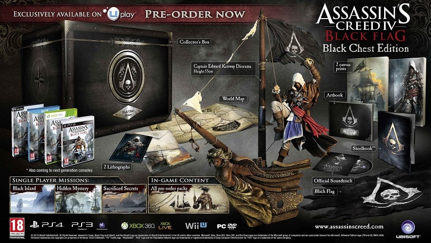 assassins creed black flag deluxe edition content