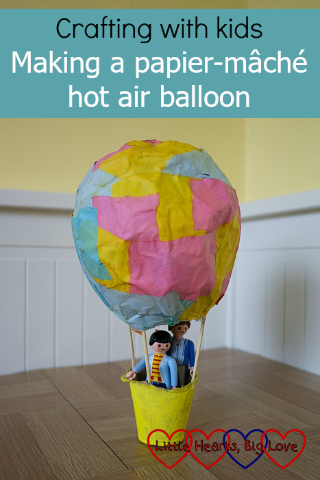 papier mache hot air balloon