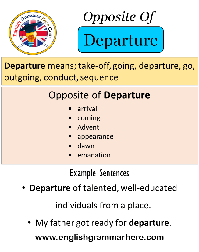 departure antonyms