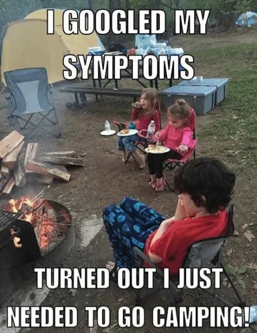 funny camping memes