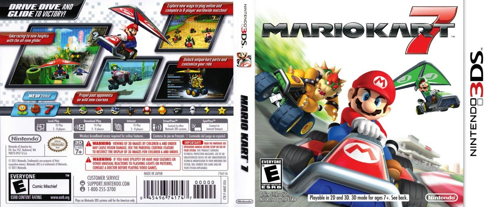 mario kart 7 box