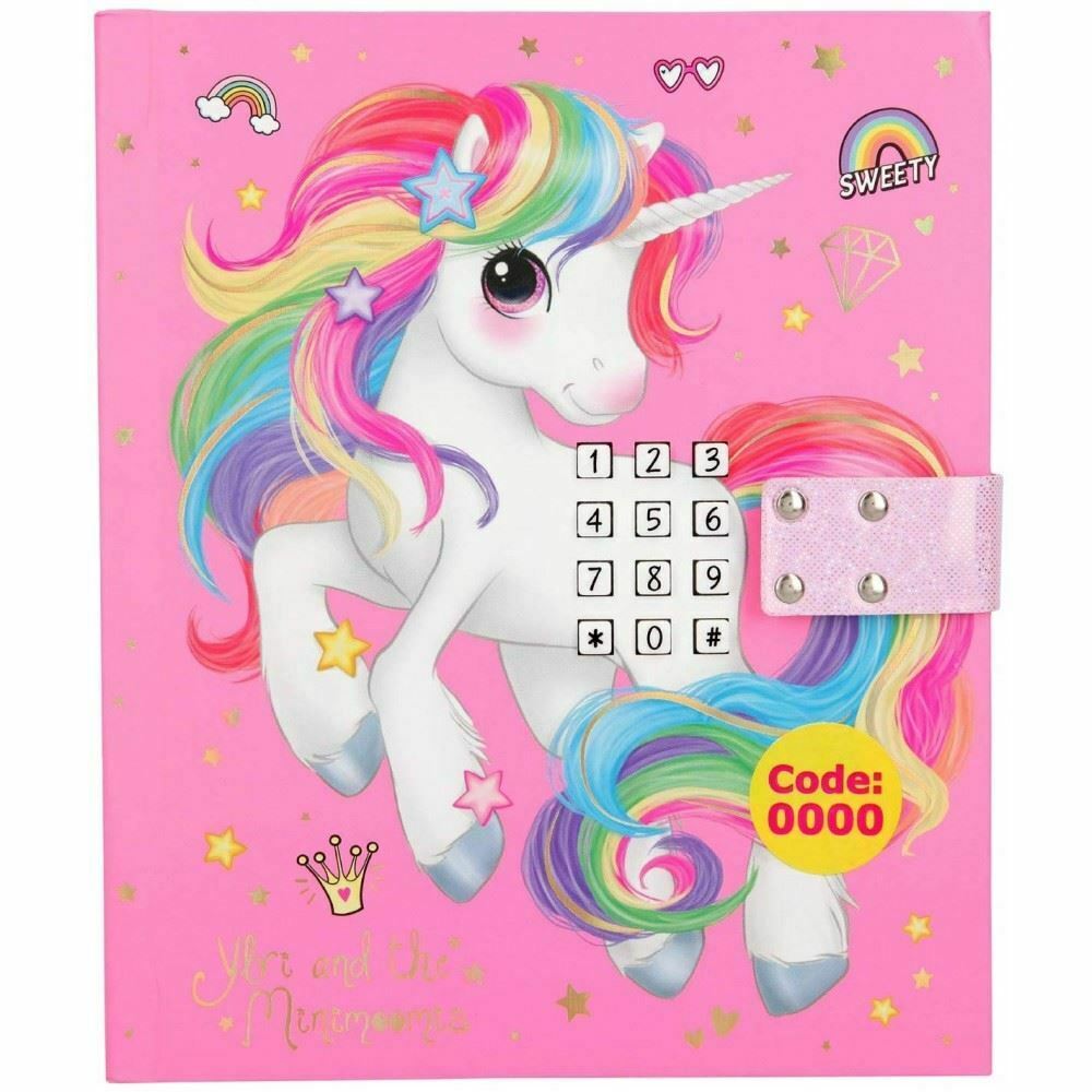 unicorn diary with lock password