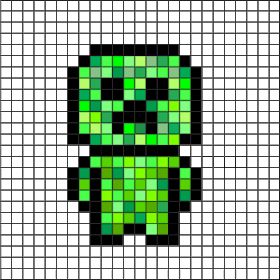 pixel art creeper