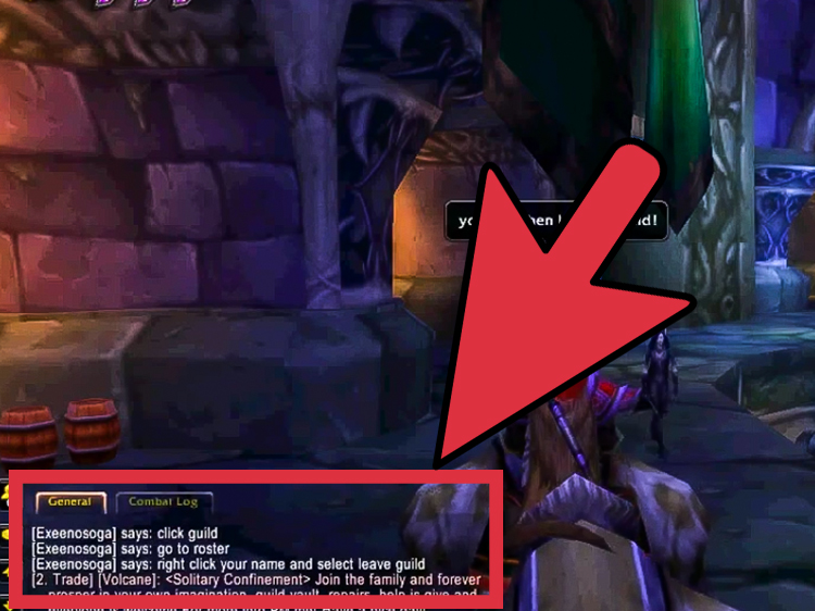 how to leave a guild in wow classic