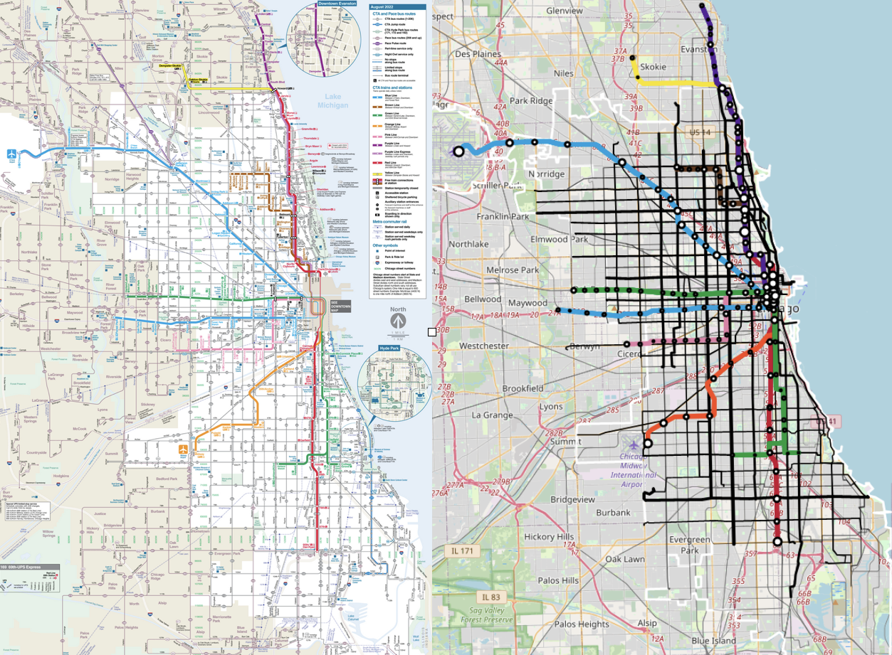 chicago rapid transit map