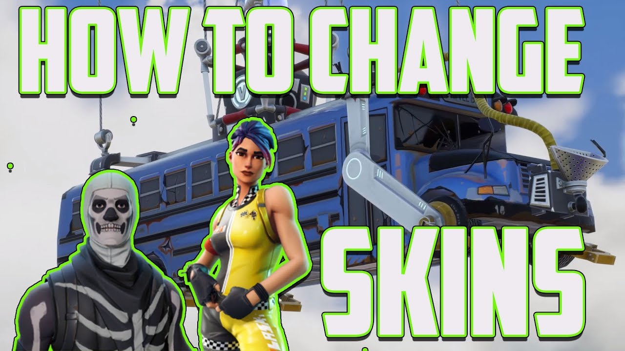 how to change skin on fortnite switch