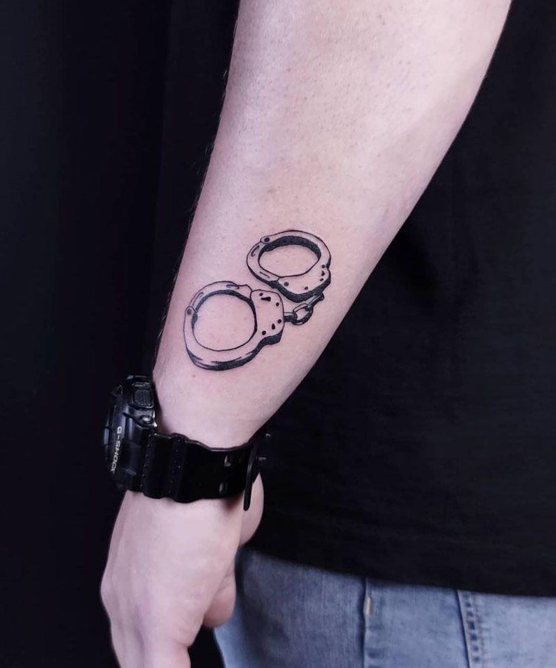 handcuff tattoo