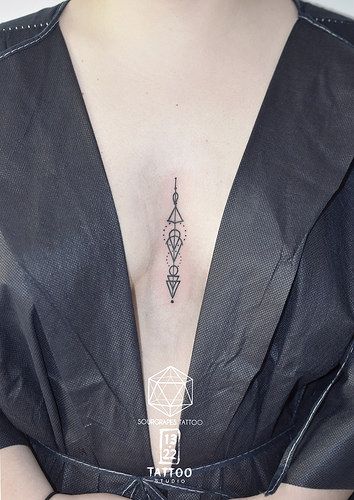 sternum tattoo small