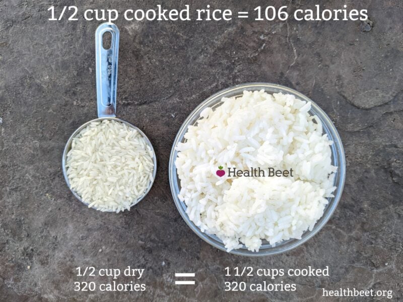 1 cup boiled rice calories