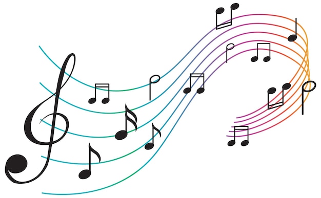 music notes clipart free