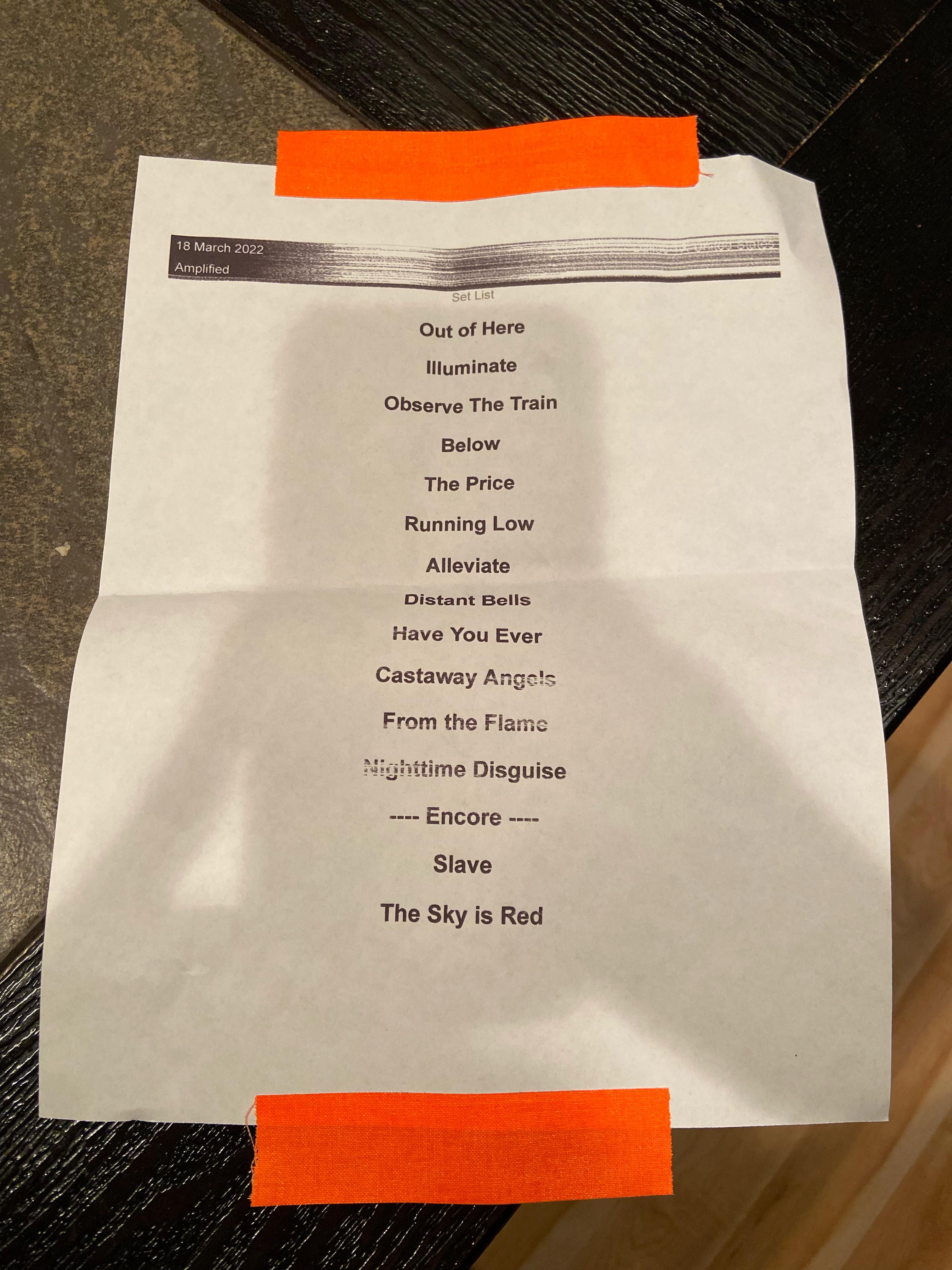 leprous setlist