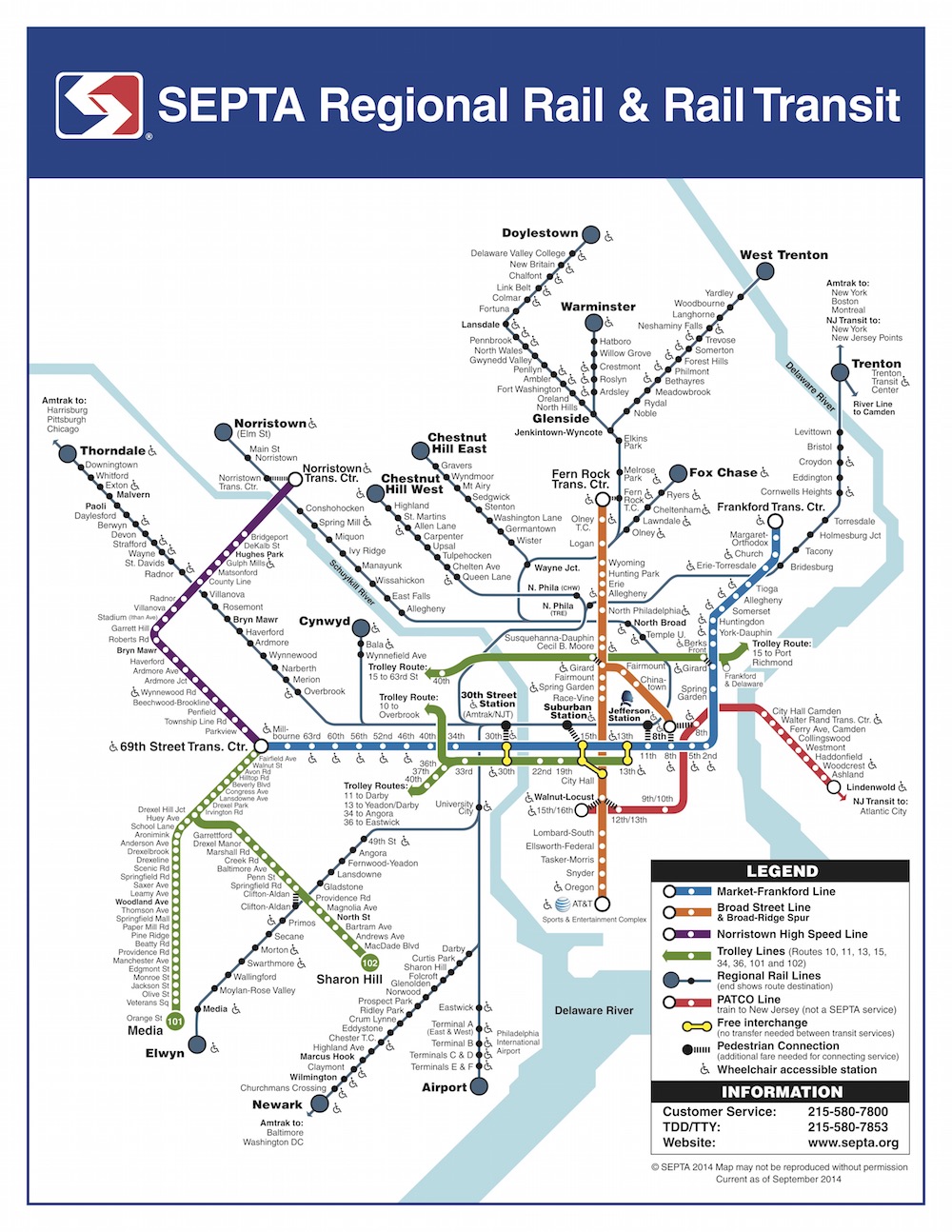philadelphia septa rail map