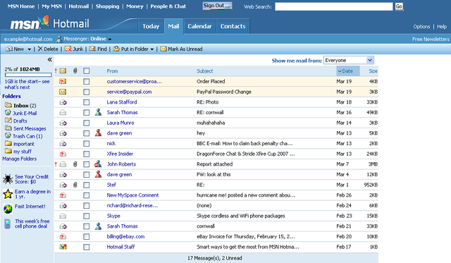 email msn outlook