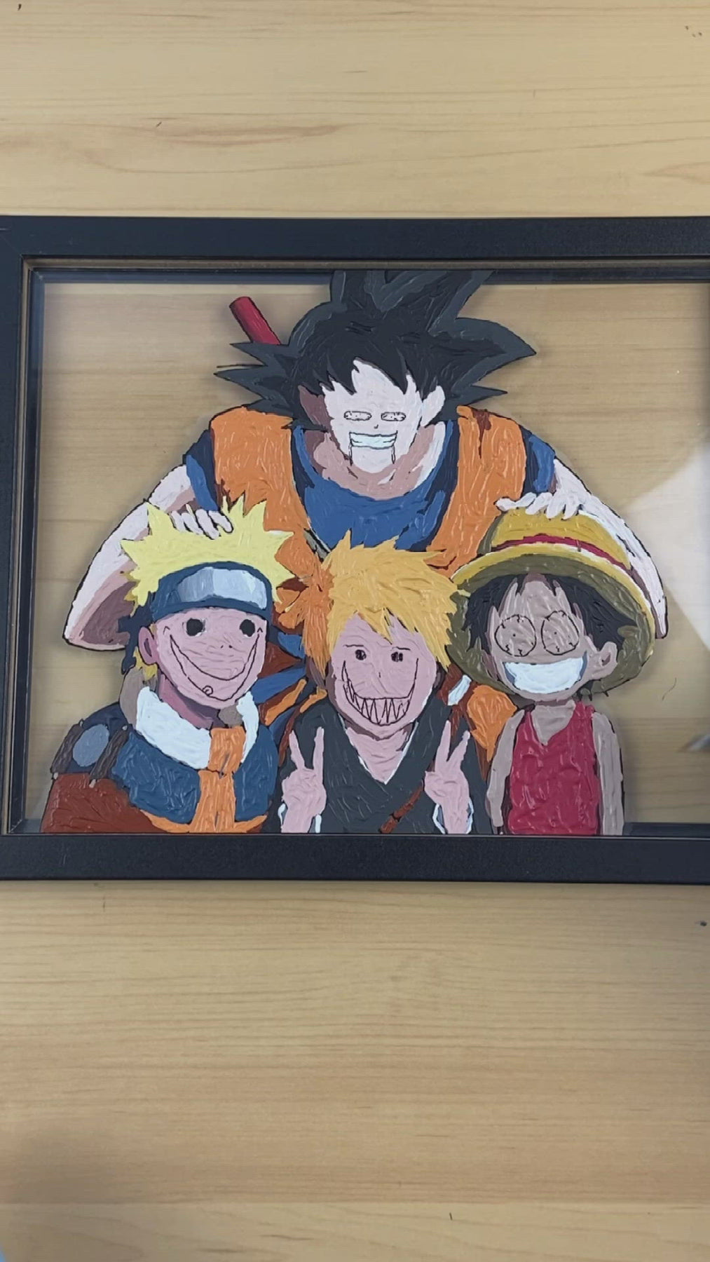 anime glass painting