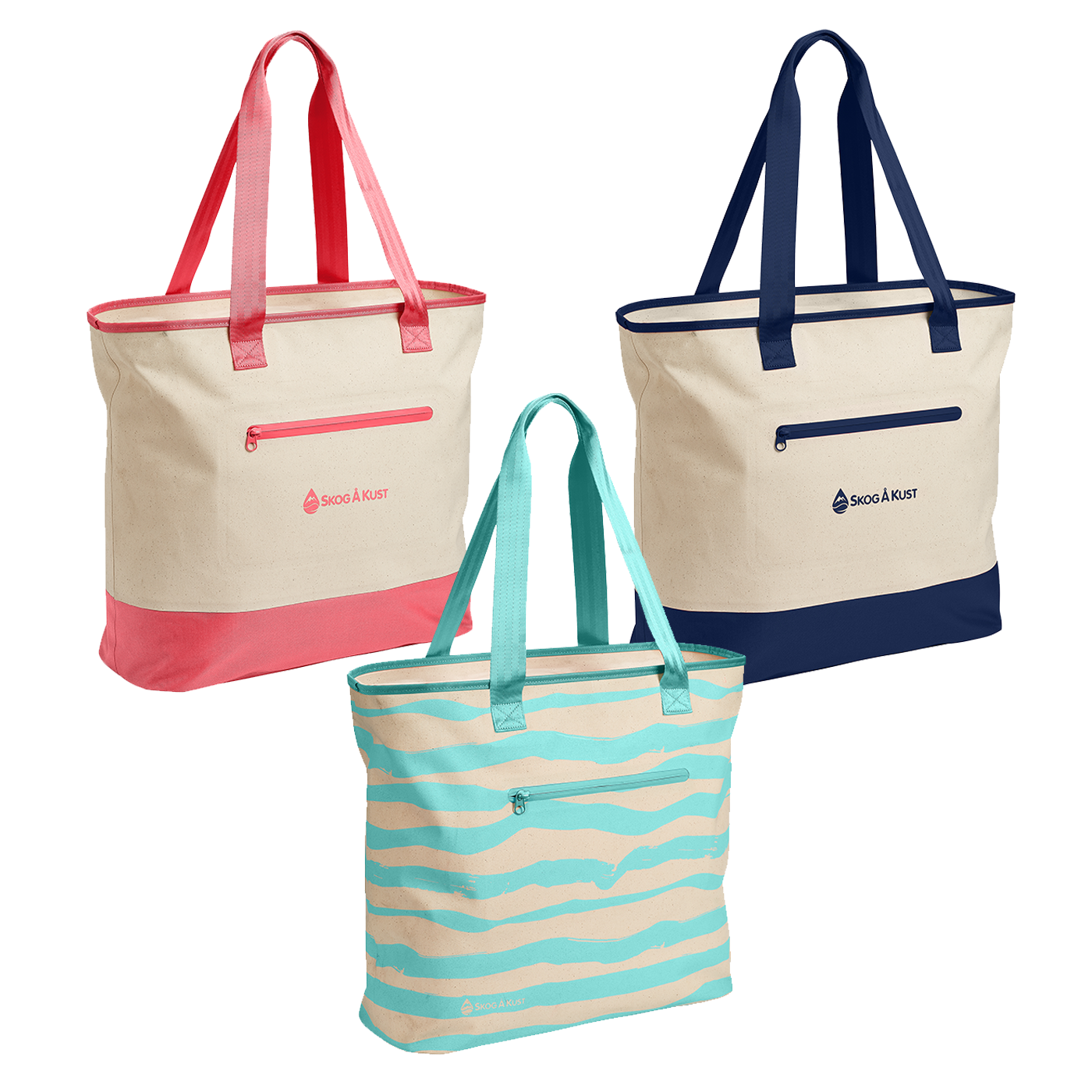 beach bag with zipper waterproof