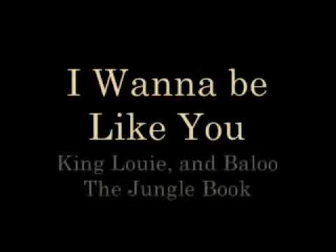 i want to be like you lyrics jungle book