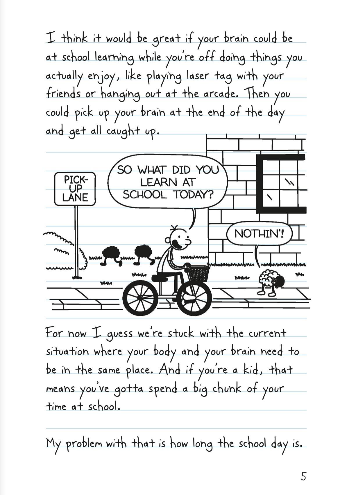 diary of a wimpy kid no brainer pdf