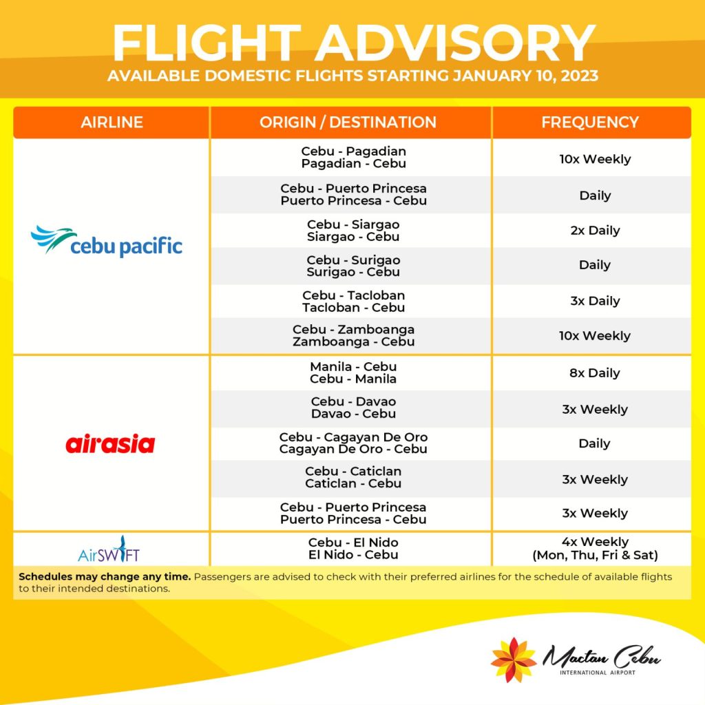 www cebu pacific flight schedule