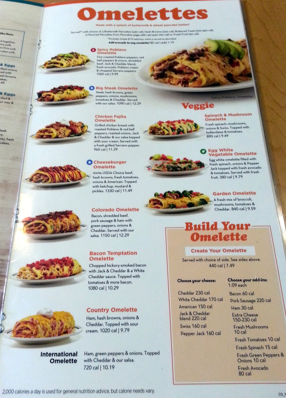 menu ihop