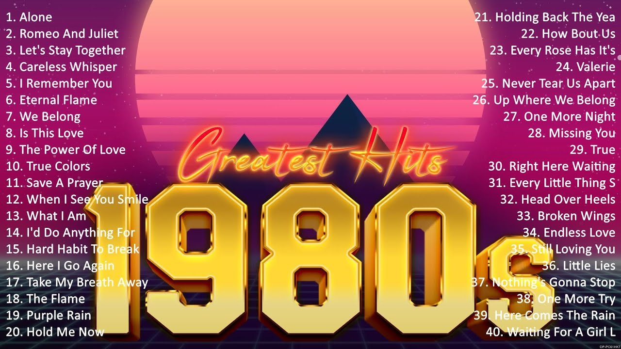 greatest hits of 1980s
