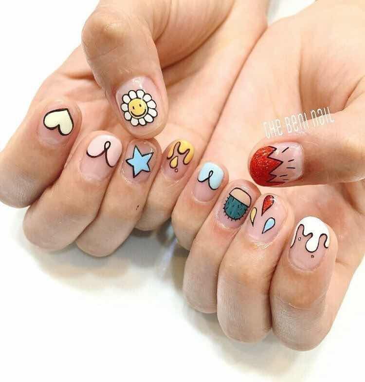 diseños de uñas divertidos