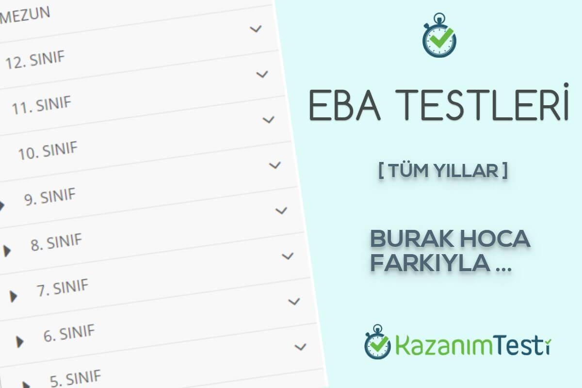 eba konu tarama testi cevapları