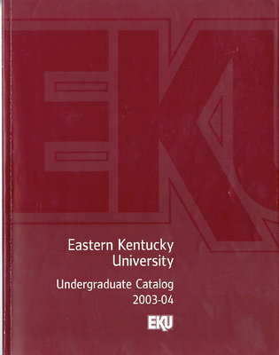 eku undergraduate catalog